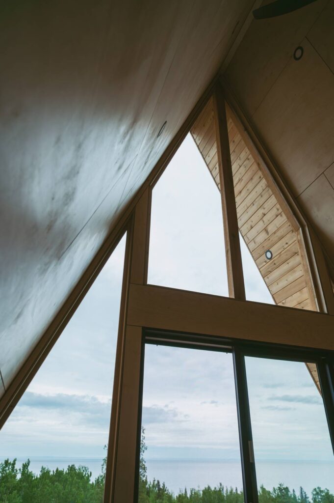 cozy elopement couple's beautiful a-frame airbnb