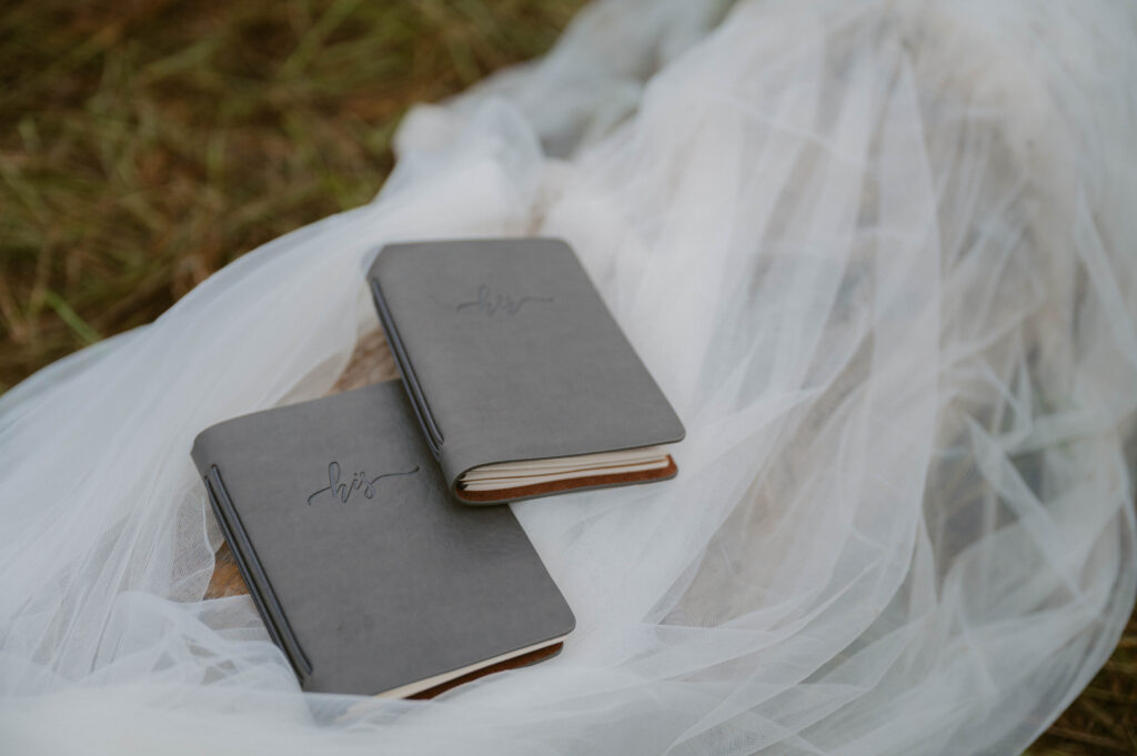 Lake Crescent Elopement Couple Vows book
