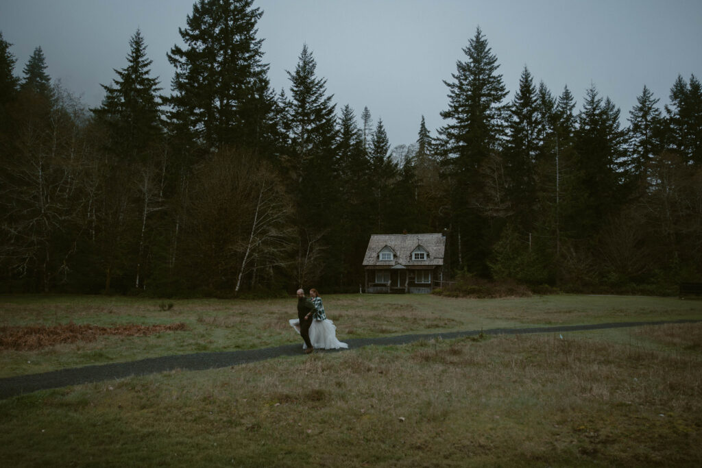 Olympic National Park Ranger Cabin Elopement